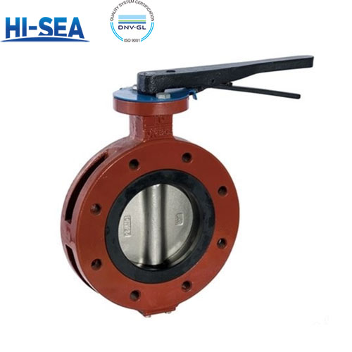 Marine Double Flanged Butterfly Valve